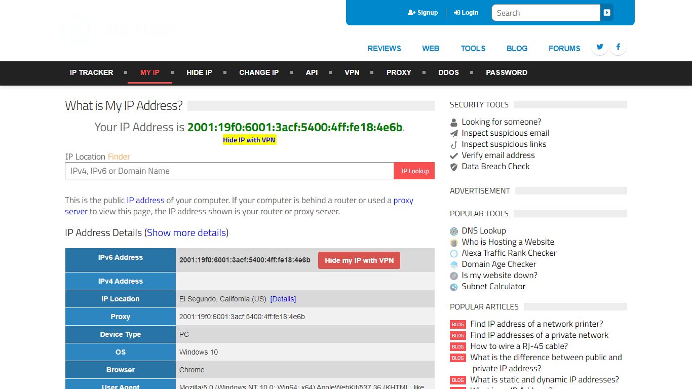What is my IP address? - IP location